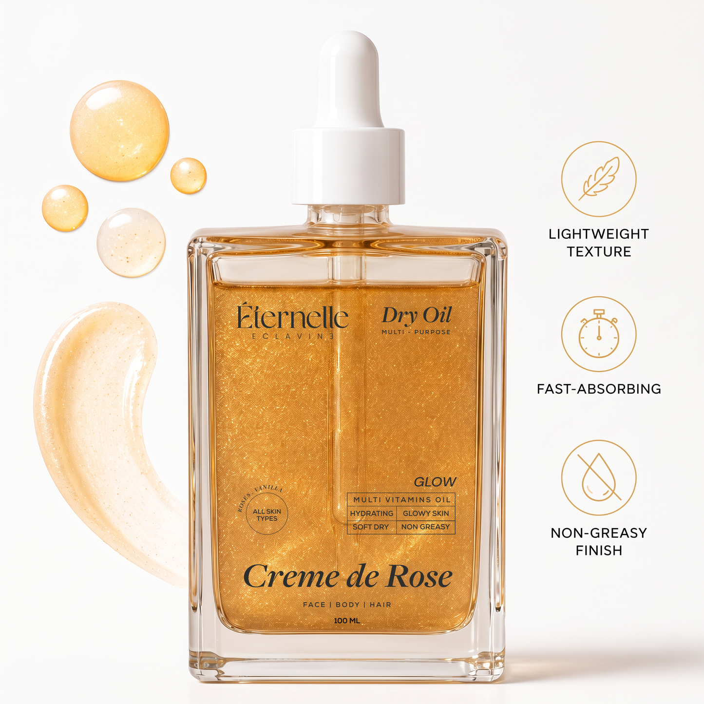 DRY OIL - Crème de Rose Glow